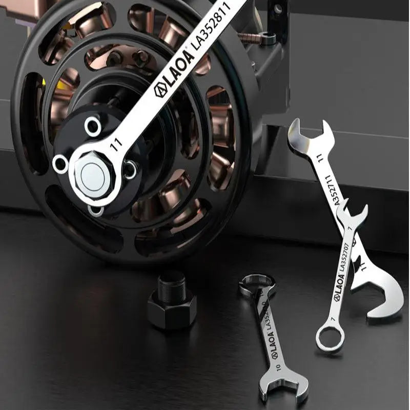 1/8/10Pcs Mini Thin Stainless Steel Double Open-end Wrench 5-11mm Dual-purpose Wrench For Repair Hand Tool Accessory