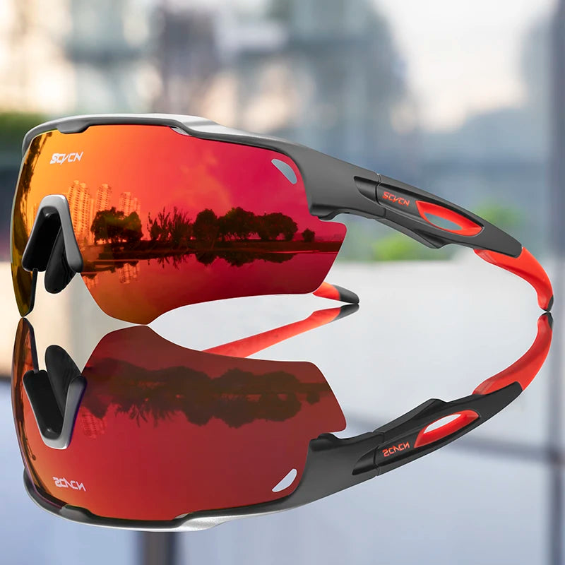 SCVCN Cycling Glasses Man Cycling Sunglasses UV400 Bicycle Eyewear MTB Outdoor Woman Camping Golf Goggles Sports Bike Glasses
