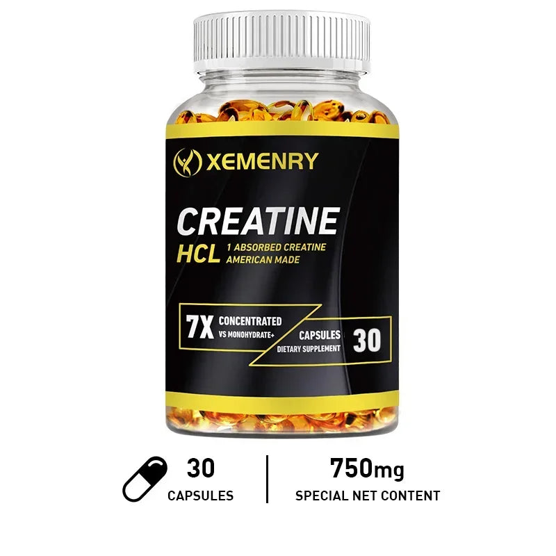 Creatine HCl - Muscle,Cognitive,and Cellular Energy Support,Boosts Energy, Endurance, Improves Athletic Performance