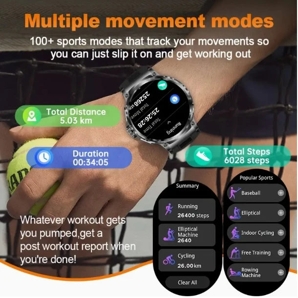2025 New V69 1.85  Inch HD Bluetooth Call 710mAh Smart Watch Men Sports Fitness Tracker Heart Monitor Smartwatch For Android IOS