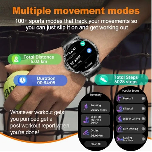 2025 New V69 1.85  Inch HD Bluetooth Call 710mAh Smart Watch Men Sports Fitness Tracker Heart Monitor Smartwatch For Android IOS