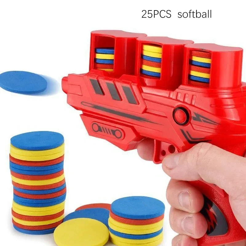 AF Interactive Turnip Gun Cat Toy with 15pcs Reusable Soft Bullets, Pet Hunting Training & Funny Interactive Play Supplies