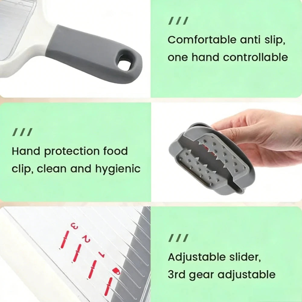 Handheld Slicer Fruit Vegetables Chopper Easy to Clean Cheese Grater Multifunctional Shredder for Salad Cheese Kitchen Supplies