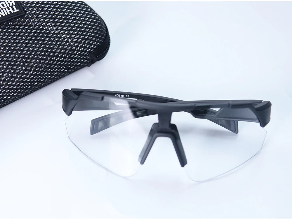 ThinkRider Bike Photochromic Cycling Glasses Bicycle Glasses Sports Men's Sunglasses MTB Road Cycling Eyewear Protection Goggles