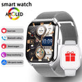 2026 New Ultra Thin AMOLED Smart Watch Men 386*448HD Screen Fashion Women Sports Bracelet BT Calling Waterproof Smartwatch gift