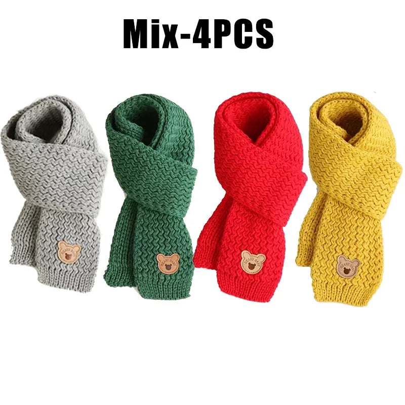 Kids Scarf Boys Girls Baby Winter Warm Scarf Women Knit Shawl Scarf Children Neck Collar Keep Warm Accessories Cheap Parent