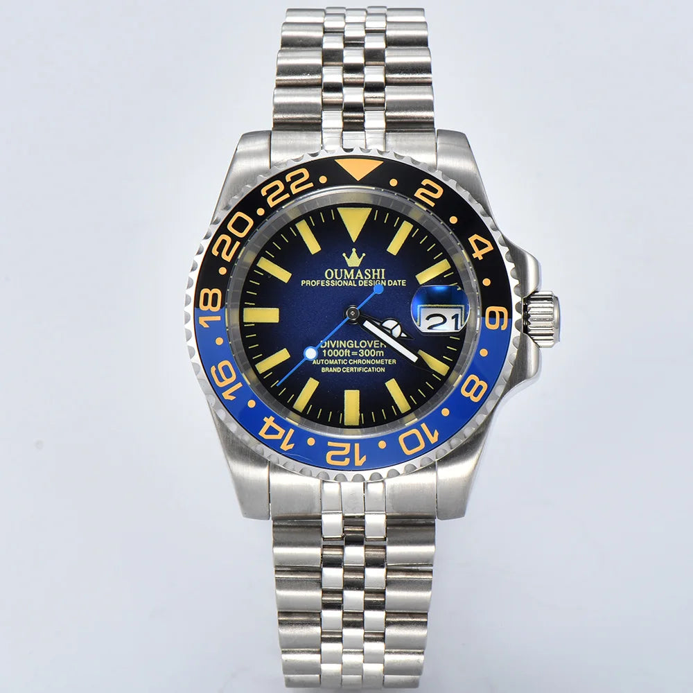 Luxury NH35 Watch 40mm Diver Men's Mechanical Watch Sapphire Glass Automatic Watch NH35 Stainless Steel Watch for men
