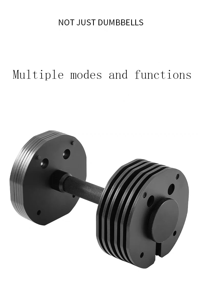 Quick Disassembly Plug-in Adjustable Dumbbells Multifunctional Men's Fitness Arm Muscle 1kg Incremental Steel Dumbbell