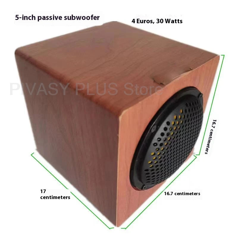 6.5-10 Inch Passive Subwoofer 70-100W Car Speaker 4ohm Sound Box Vehicle Modify For Car Accessories Home Theather Sound System