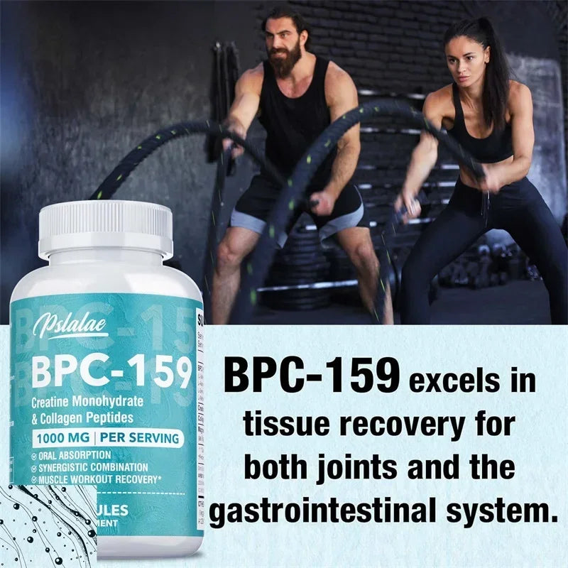 BPC-159 Peptide Capsules - Post-Workout Recovery, Relieve Muscle Soreness, for Bone and Joint Health, Sports Nutrition Diet