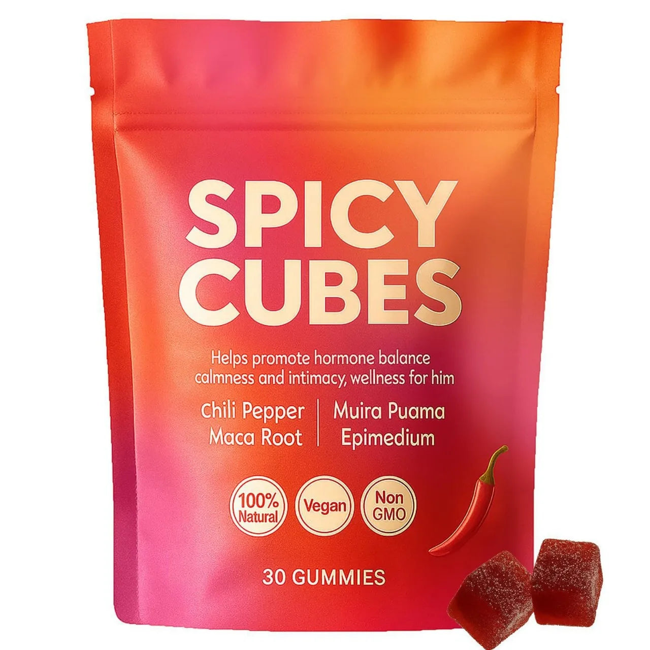 Spicy Cube  Spicy cube gummies for soothing emotions