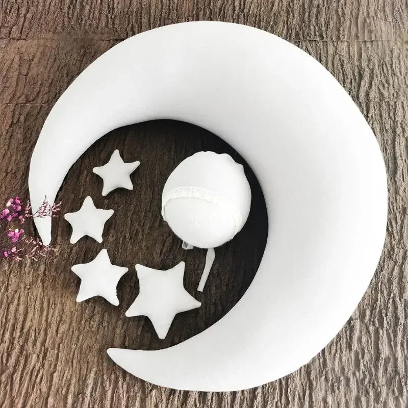 ❤️Moon Pillows Set Newborn Photography Accessories Posing Crescent Pillow 6Pcs/Set Studio Baby Photo Decoration Moon Fotografia