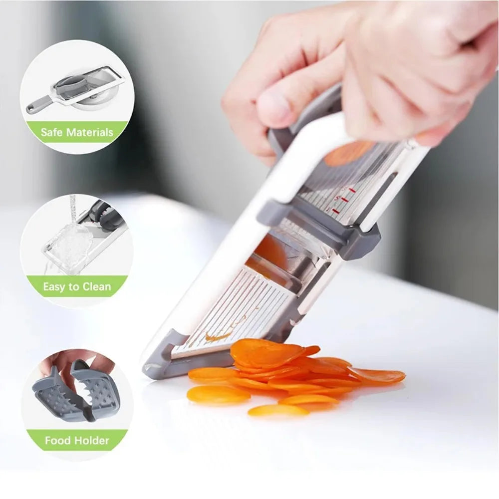 Handheld Slicer Fruit Vegetables Chopper Easy to Clean Cheese Grater Multifunctional Shredder for Salad Cheese Kitchen Supplies