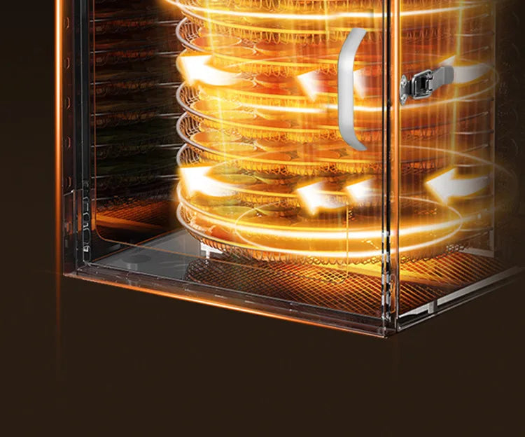 10/12/16 Tier Rotary Food Dehydrator Smart Commercial & Home Dryer for Fruit, Veg, Meat, Snacks, Herbs