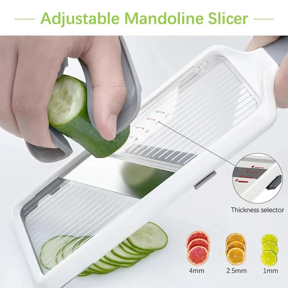Handheld Slicer Fruit Vegetables Chopper Easy to Clean Cheese Grater Multifunctional Shredder for Salad Cheese Kitchen Supplies
