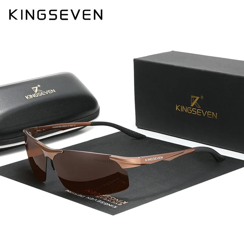 KINGSEVEN UV400 Polarized Men Sunglasses Cycling Driving Mirror Lens Male Glasses Anti-glare Women Fishing High Quality Eyewear