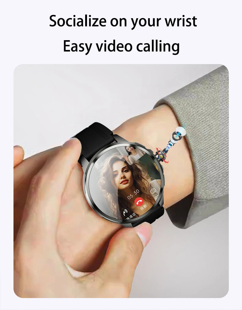 Goldenspike 32GB+256GB Smartwatch 4G/5G LTE 900W Rotary HD Camera GPS WIFI HiSportPro App Bluetooth Smart Watch For IOS Android