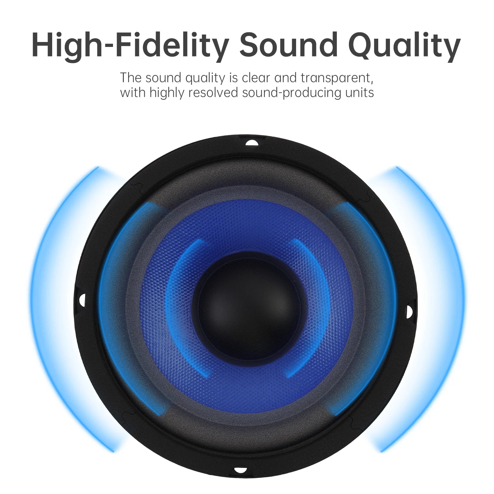 1pc 5/6.5/8/10 Inch Bass Loudspeaker Woofer Speaker for Car Audio/Home Theaters,Wide Frequency Response Car Audio Stereo Speaker