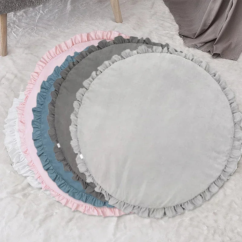 Baby Play Mat Cotton Game Blanket Crawling Pad Round Infant Toys for Children Kids Rug Gym Activity Newborn Photography Props