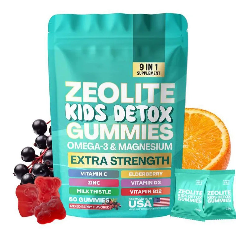 60 Capsules Children's Zeolite Detox Gummy Fruit-flavored Natural Zeolite Gummy To Remove Toxins From The Body Zeolite Gummies