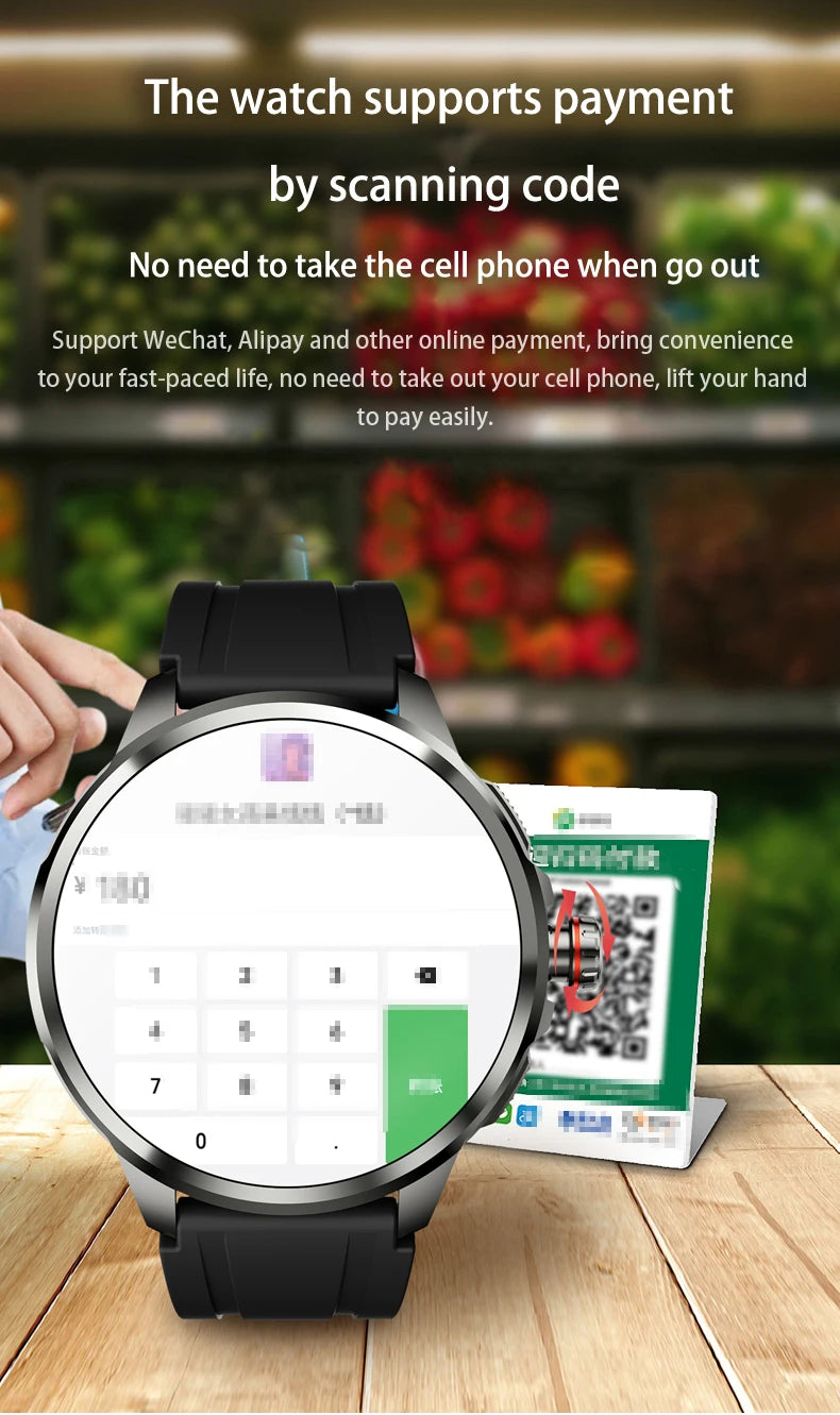 Goldenspike 32GB+256GB Smartwatch 4G/5G LTE 900W Rotary HD Camera GPS WIFI HiSportPro App Bluetooth Smart Watch For IOS Android