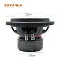 SOTAMIA 1Pcs 8 Inch Dual Magnetic Subwoofer 4 Ohm 400W Aluminum Audio Loudspeaker Spuer Bass Universal Speaker for Car Speakers