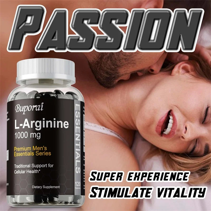 L-Arginine Capsules - Performance, Endurance, Lean Muscle, and Improve Men's Health