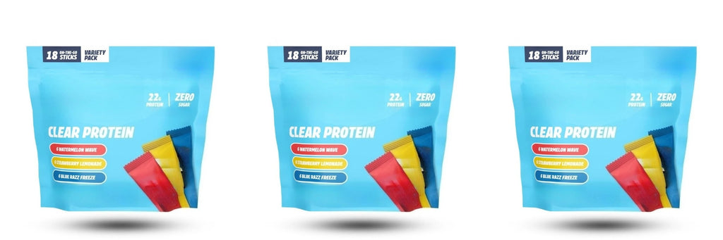 Protein Powder Sample18-Count Stick Packs Zero Sugar Lactose-Free Allergen-Friendly Supports Post-Workout Recovery Mixed Flavors