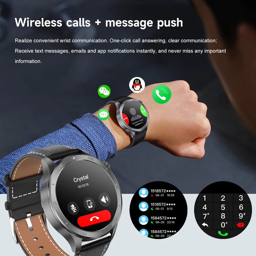 For OPPO Watch X Smart Watch Men High-end Business Men Bluetooth Call IP68 Waterproof Fitness Tracker Smartwatch Man 2025 New