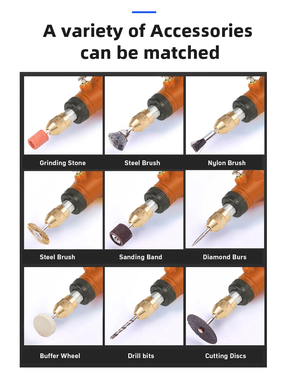 Cordless Mini Electric Rotary Tool Set 16000RPM USB Charging Engraving Pen Electric Drill Dremel Tools Jewelry Metal Polishing