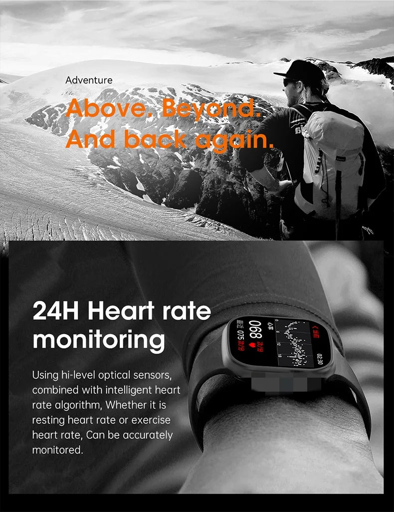 Microwear Ultra Ai3 Smartwatch 5G 180° Rotating Camera Google Play GPS WIFI 2.2inch Amoled HD Display 4G Calling Smartwatch Men