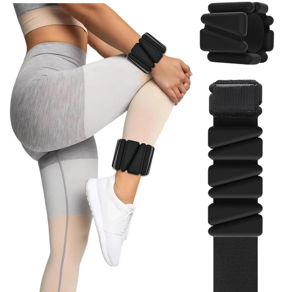 1Pair Ankle Weights for Women,2 lbs/4 lbs Adjustable Wrist Arm Weights for Women & Men Yoga Training Walking Jogging Aerobics