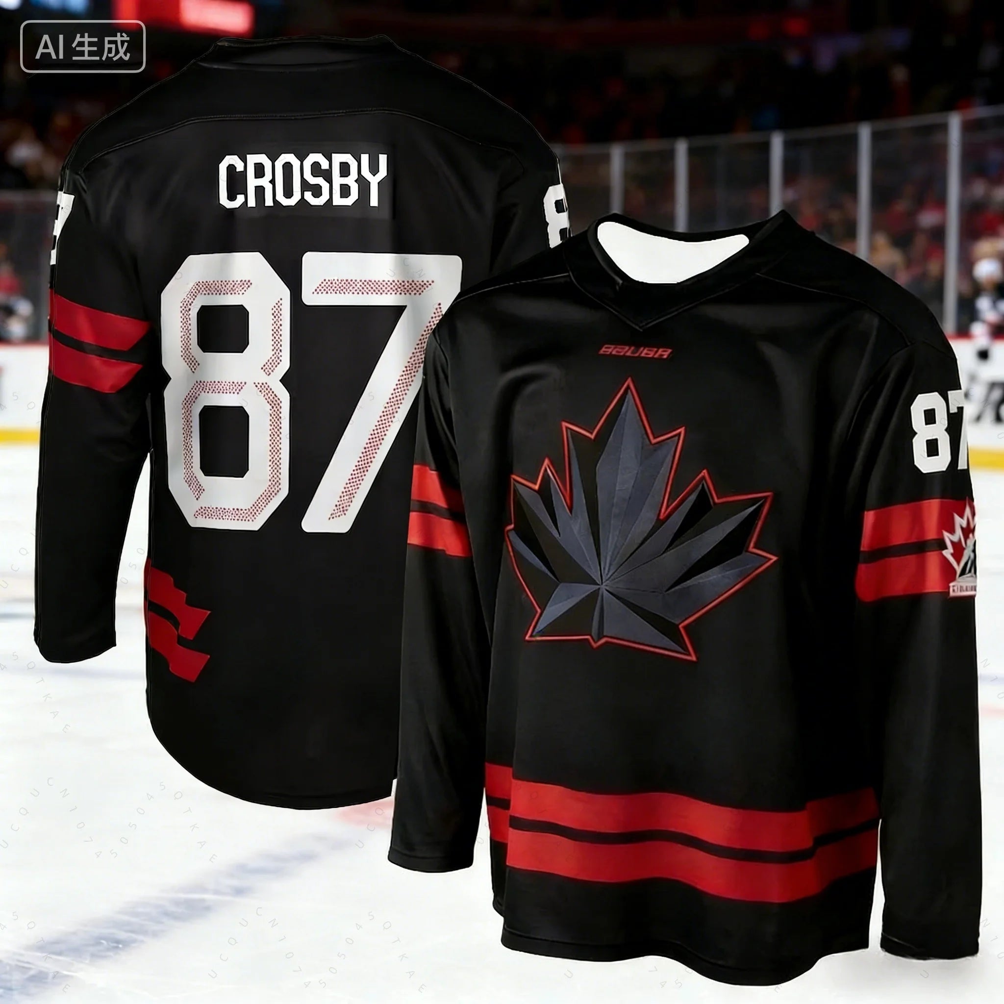 2026 New Model Arrival Canada Ice Hockey Game Jersey Mcdavid Fan Special Hockey Jersey Kit Men's Long-Sleeve Athletic T-Shirts