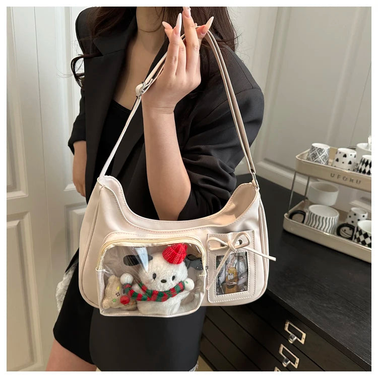 Design Sensation Single Shoulder Slant Crossbody Bag Basic Model Grain Bag Pain Bag for Girls Soft Synthetic Leather Sq...