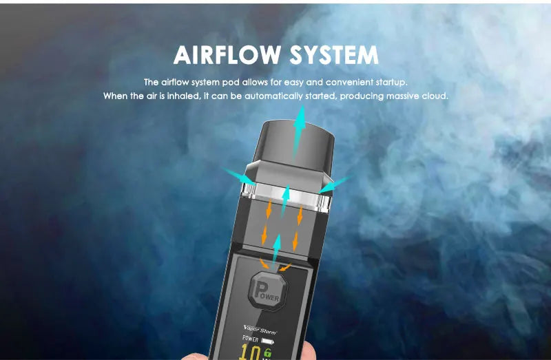 Vapor Storm VPM40 40W Pod Mod Starter Kit Mesh Coils 4.8ml Cartridge fit 18650 Battery E Cigarette V-PM40 Nova Nord Drag System