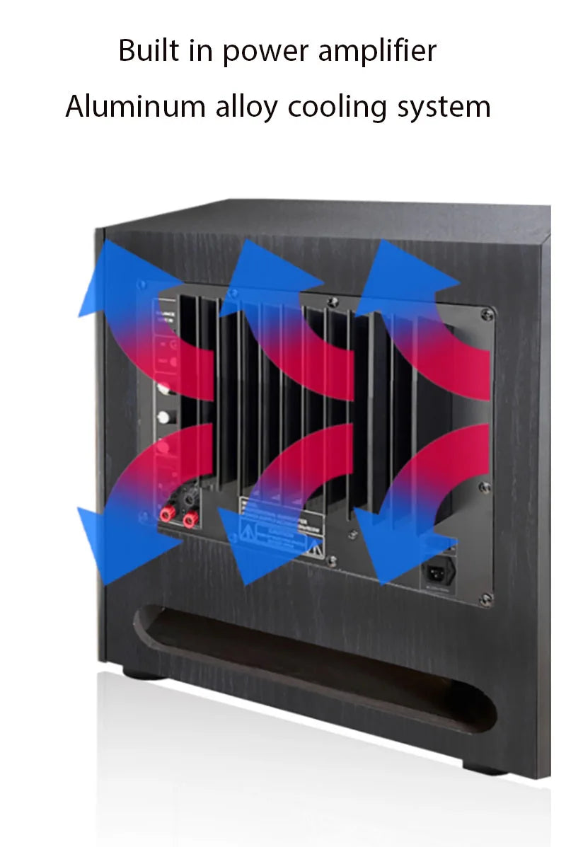 AOSIBAO 12 Inch Active Subwoofer 400W High Power Audio Speaker HIFI Home Theater Super Bass Speakers Three Woofer Loudspeakers