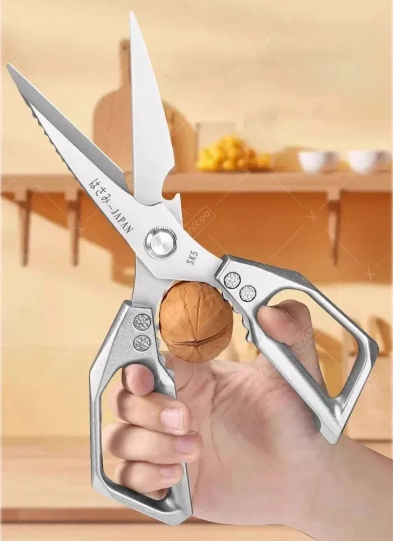 WXCOO Japanese Household Chicken Bone Scissor SK5 Stainless Steel Multi-Purpose Shears Specialized Heavy-Duty Kitchen Scissors