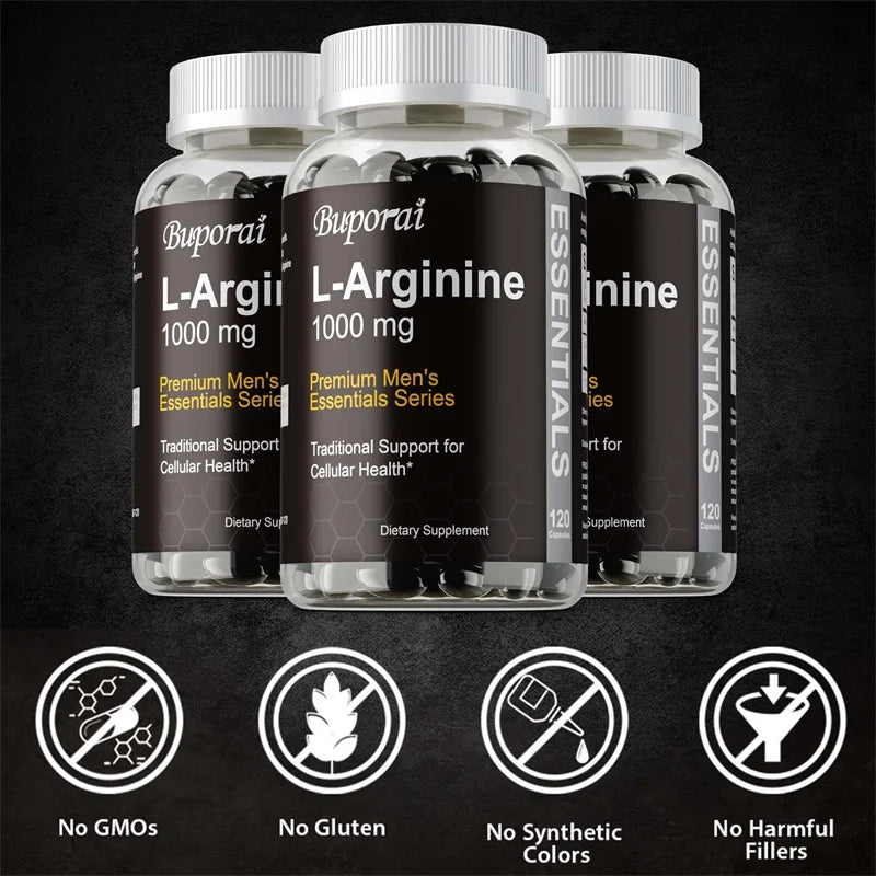 L-Arginine Capsules - Performance, Endurance, Lean Muscle, and Improve Men's Health