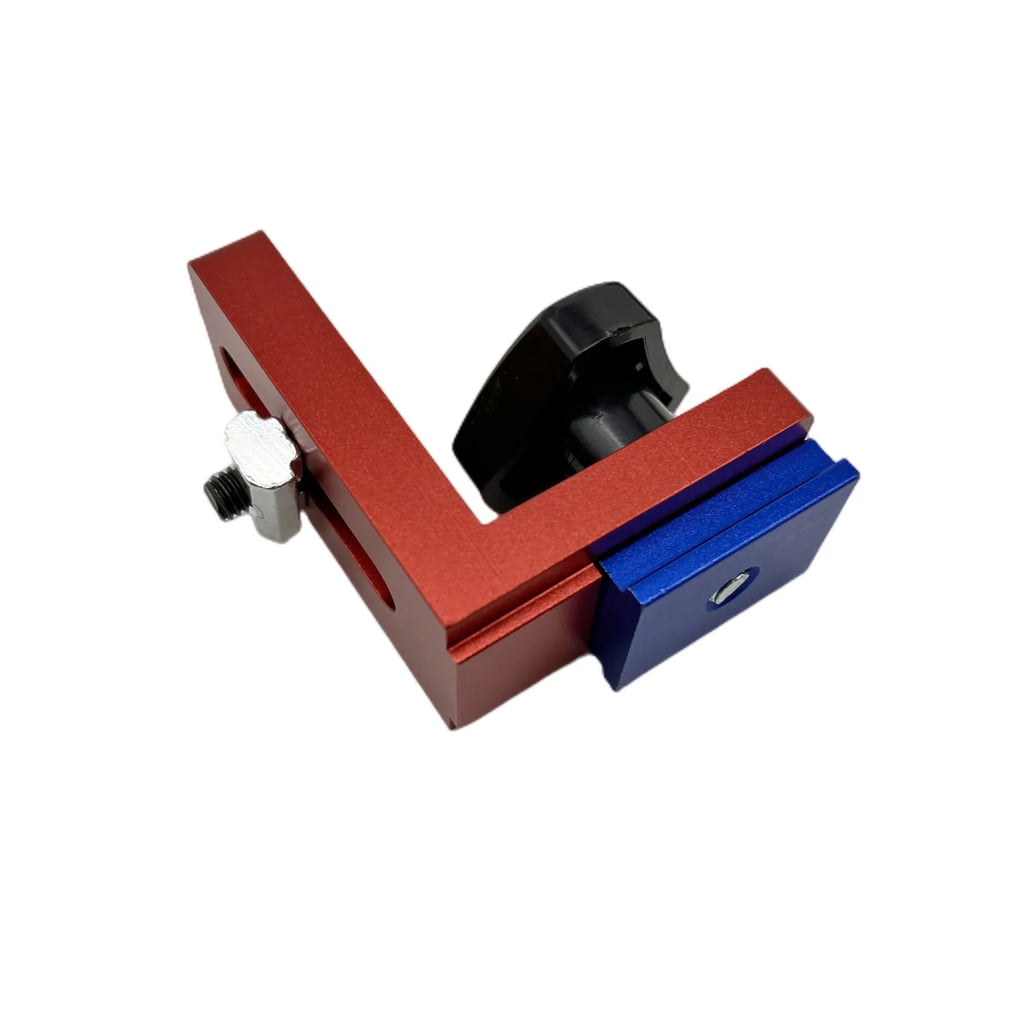 Miter Track Stop T-Slot T-Tracks Stop Chute Locator Aluminium Alloy Backing Connector for Woodworking Guide Rail Table Saw DIY