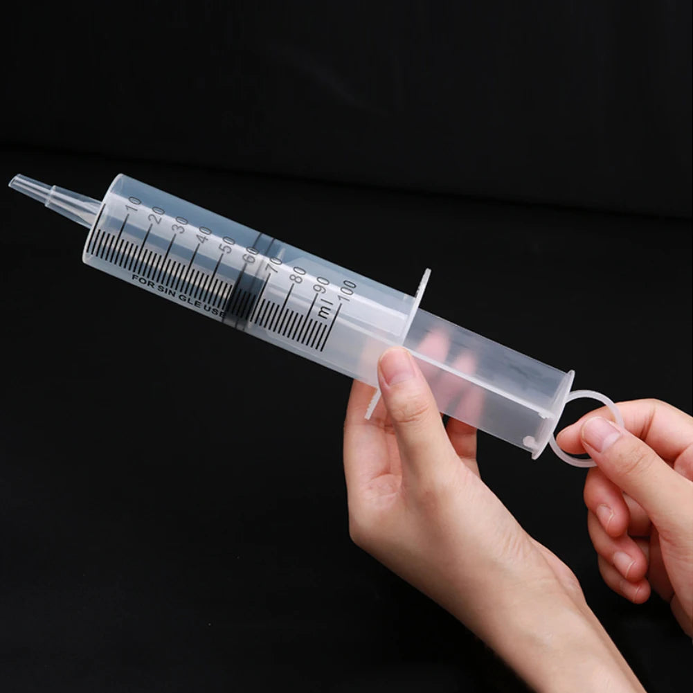 20/60/100ml Plastic Reusable Syringe For Measuring Nutrient Sterile Hydroponic Measure Perfume Rinse Disposable Sampler Injector
