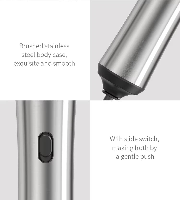 Wireless Electric Mini Milk Frother Coffee Whisk Egg Beater Blender Portable Stirrer Cappuccino Maker for Kitchen Cooking Tools