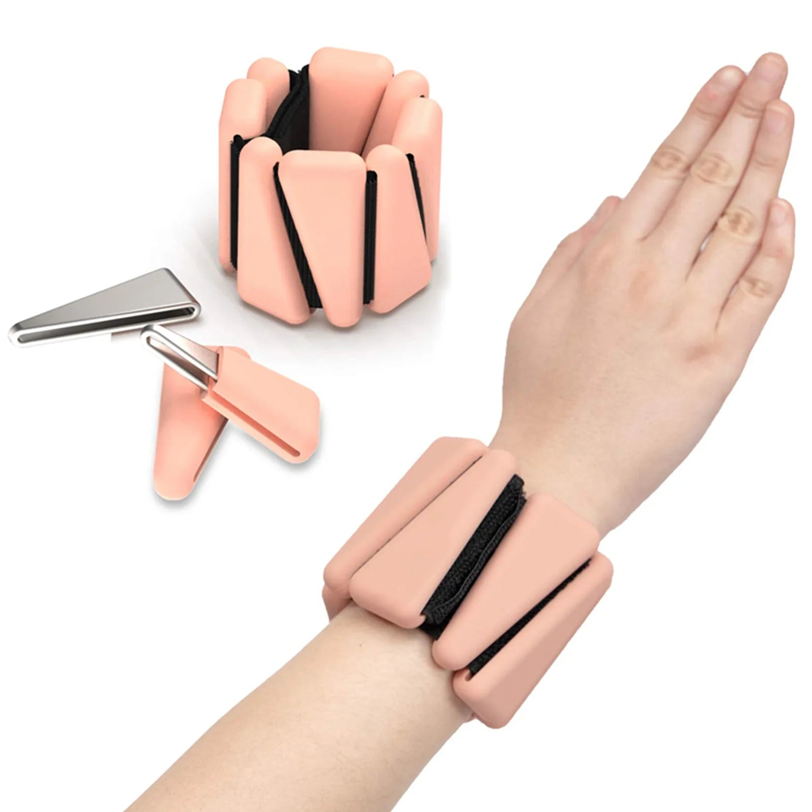 Pilates Weight Bangles Wrist & Ankle Weights for Women les - Set of 2, 1LB/ 2LB Each