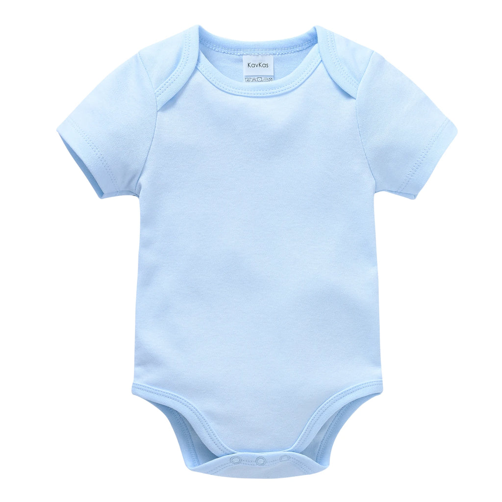 2025 Solid White Baby Clothes Short Sleeve Cotton Baby Girls Boys Bodysuit Newborn body bebe 0-24 months Infant Jumpsuit