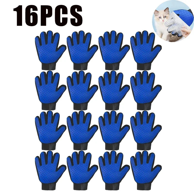 Pet Hair Glove Comb Pet Dog Cat Grooming Cleaning Glove Deshedding Hair remover Massage Brush Animal Supplies Cat Accessoies