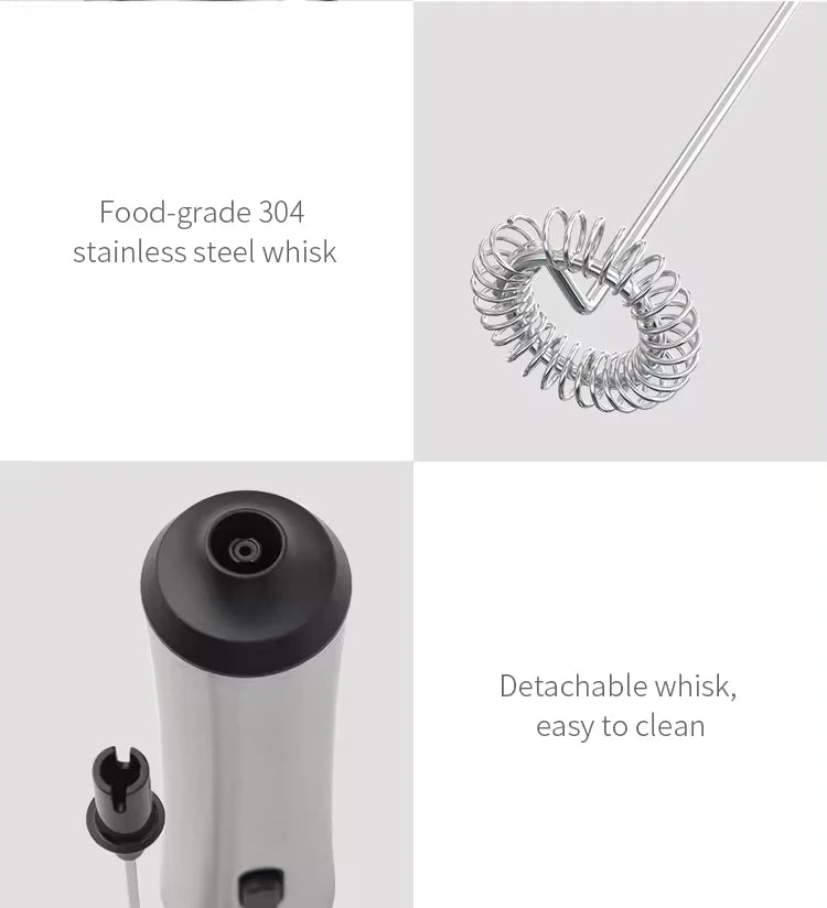 Wireless Electric Mini Milk Frother Coffee Whisk Egg Beater Blender Portable Stirrer Cappuccino Maker for Kitchen Cooking Tools