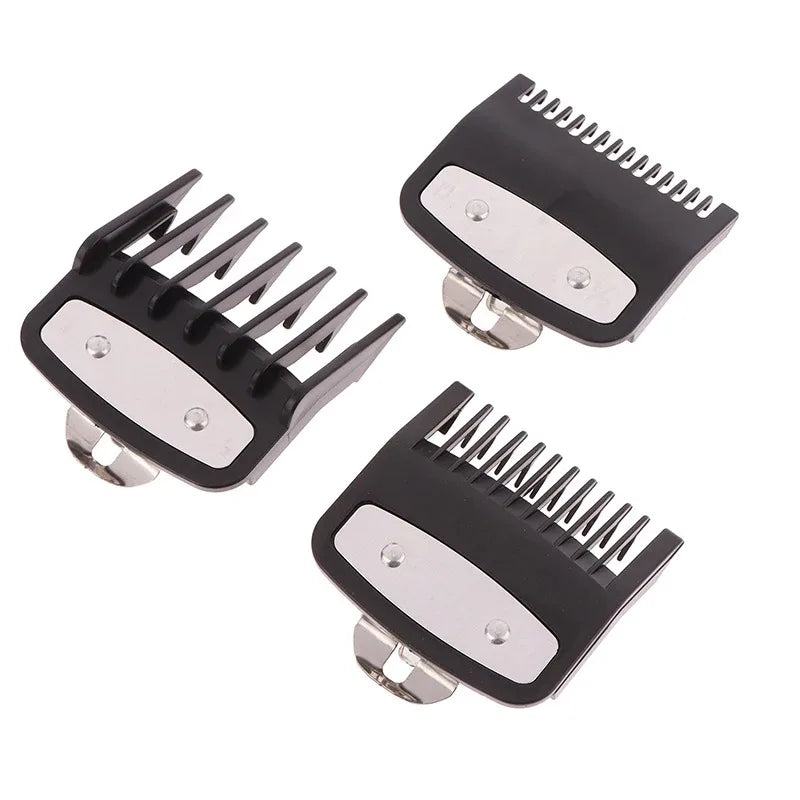 Black limit comb set Hair Clipper Guards Guide Combs Trimmer Cutting Guides Styling Tools Attachment Compatible 1.5mm 3mm 4.5mm