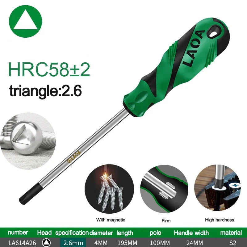 LAOA Special-shaped screwdriver Y-shaped U-shaped H triangle magnetic screwdriver socket screwdriver