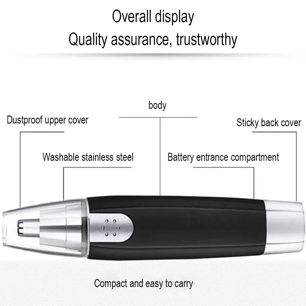Professional Electric Nose Hair Trimmer Painless Waterproof Stainless Steel Head for Men And Women
