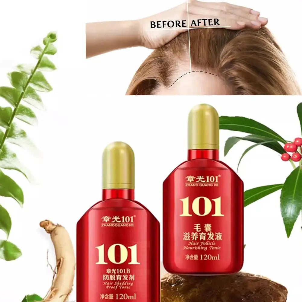 1pcs Hair Tonic Zhangguang 101B Scalp Serum 120ML powerful Chinese medicine therapy Hair Treatment Essence 100% original 2026