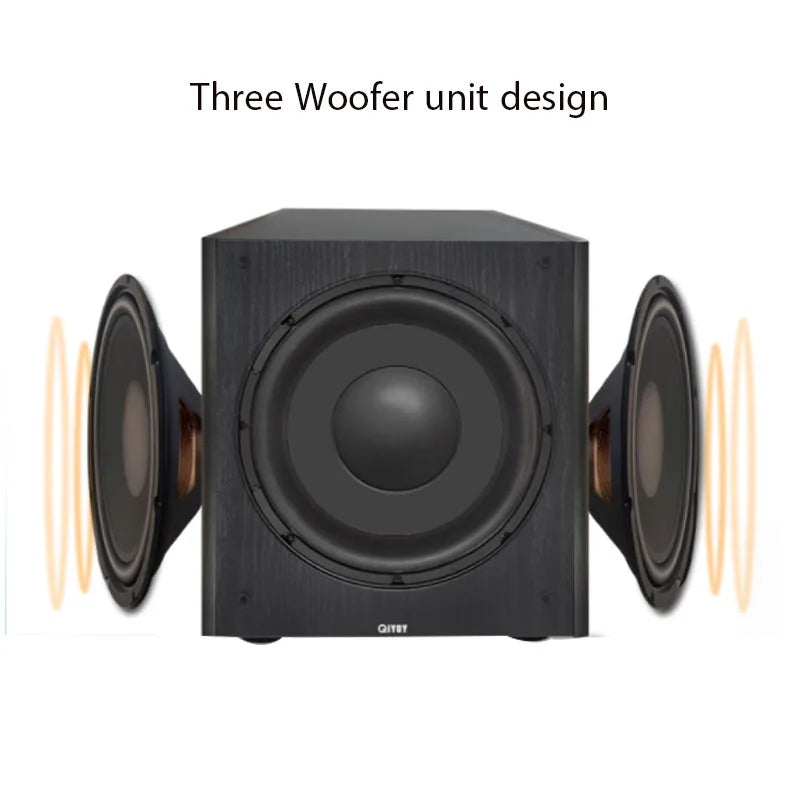 AOSIBAO 12 Inch Active Subwoofer 400W High Power Audio Speaker HIFI Home Theater Super Bass Speakers Three Woofer Loudspeakers